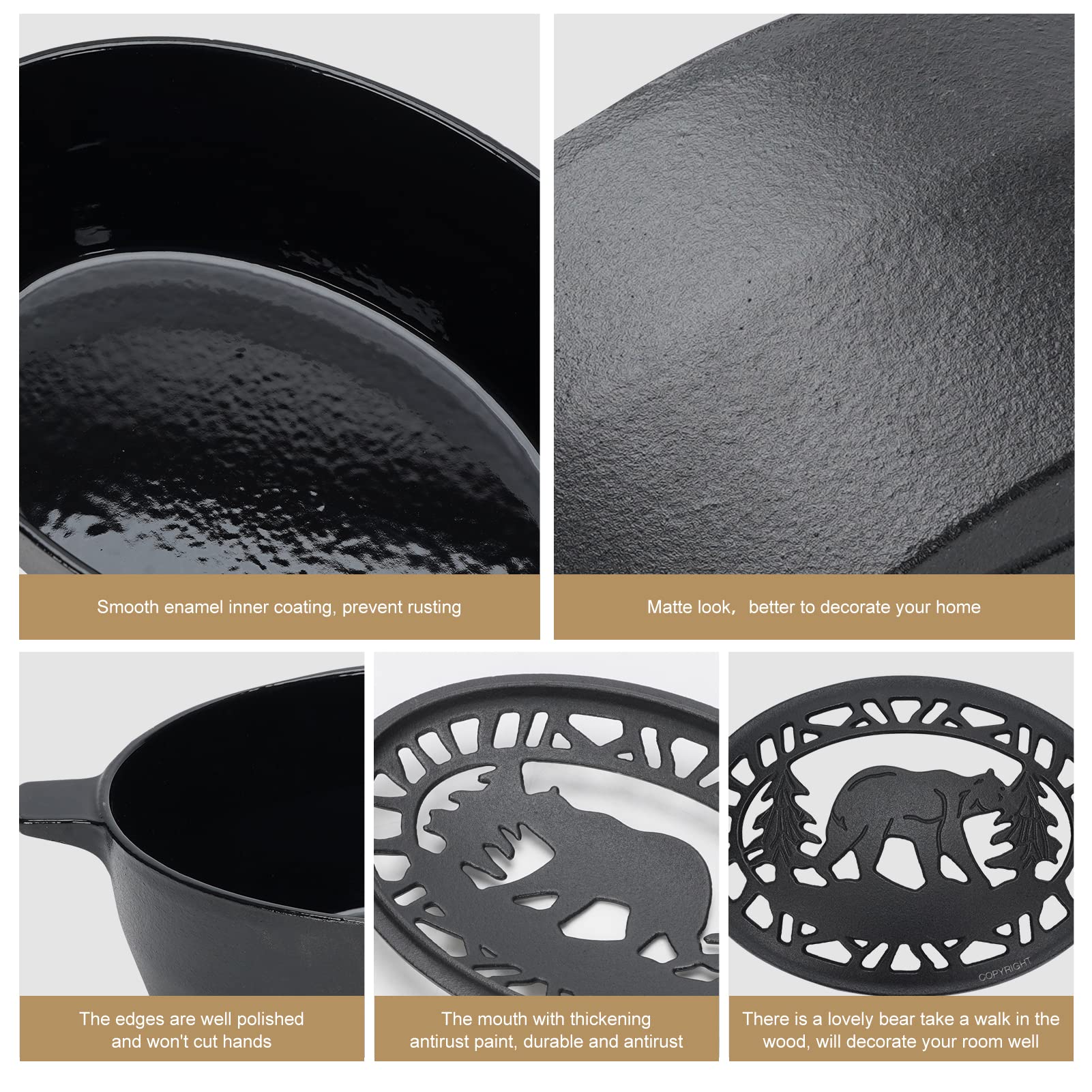 MYFIREPLACEDIRECT decorative bear design serves as a charming home accent