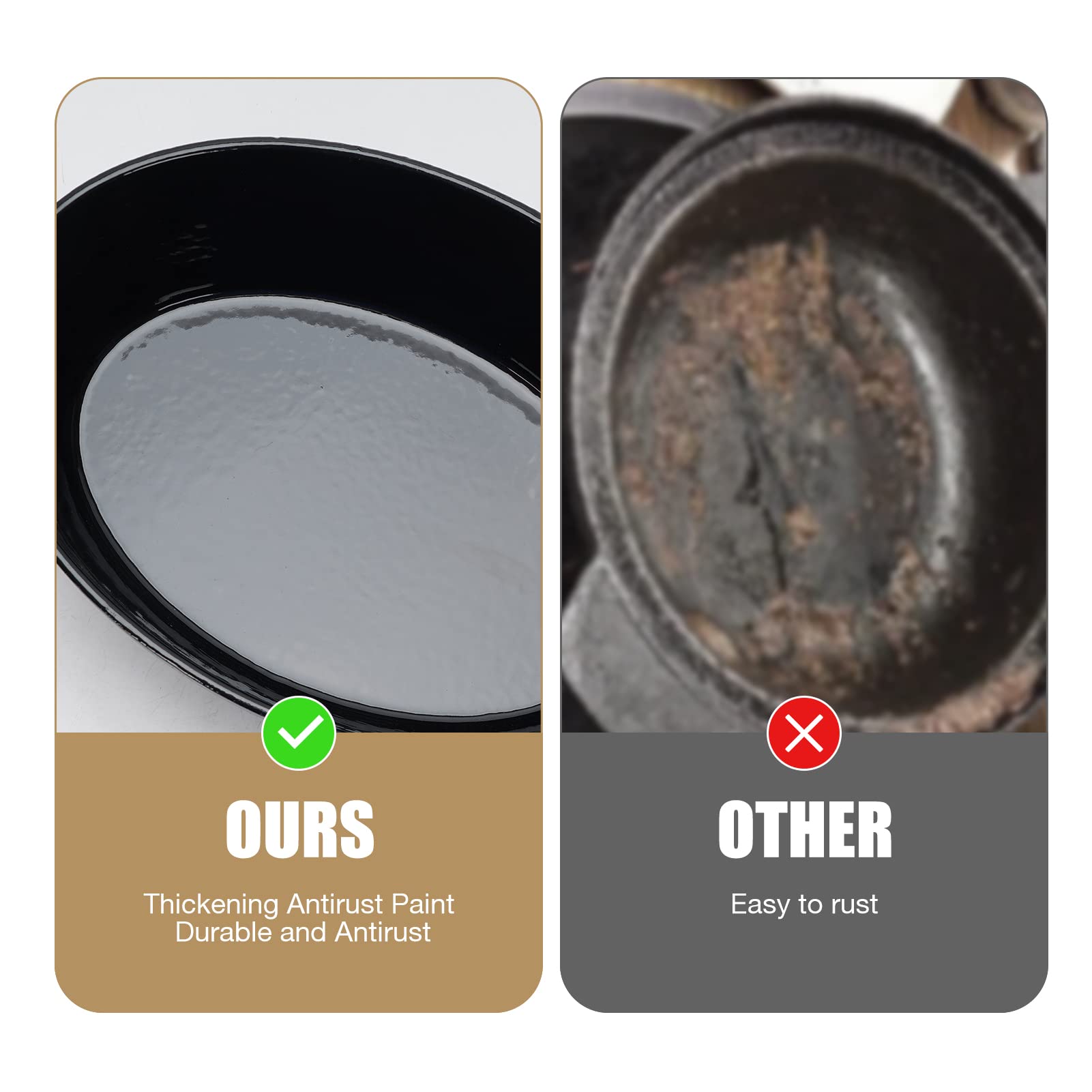 MYFIREPLACEDIRECT removable lid and enamel interior simplify cleaning