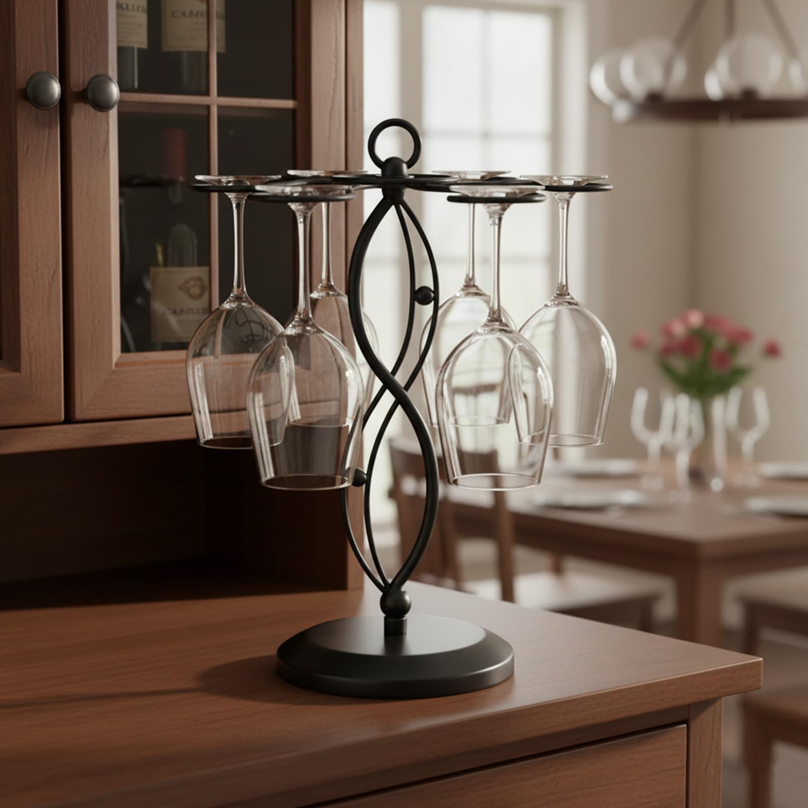MyGift compact footprint demonstrates space-saving solution on kitchen island.