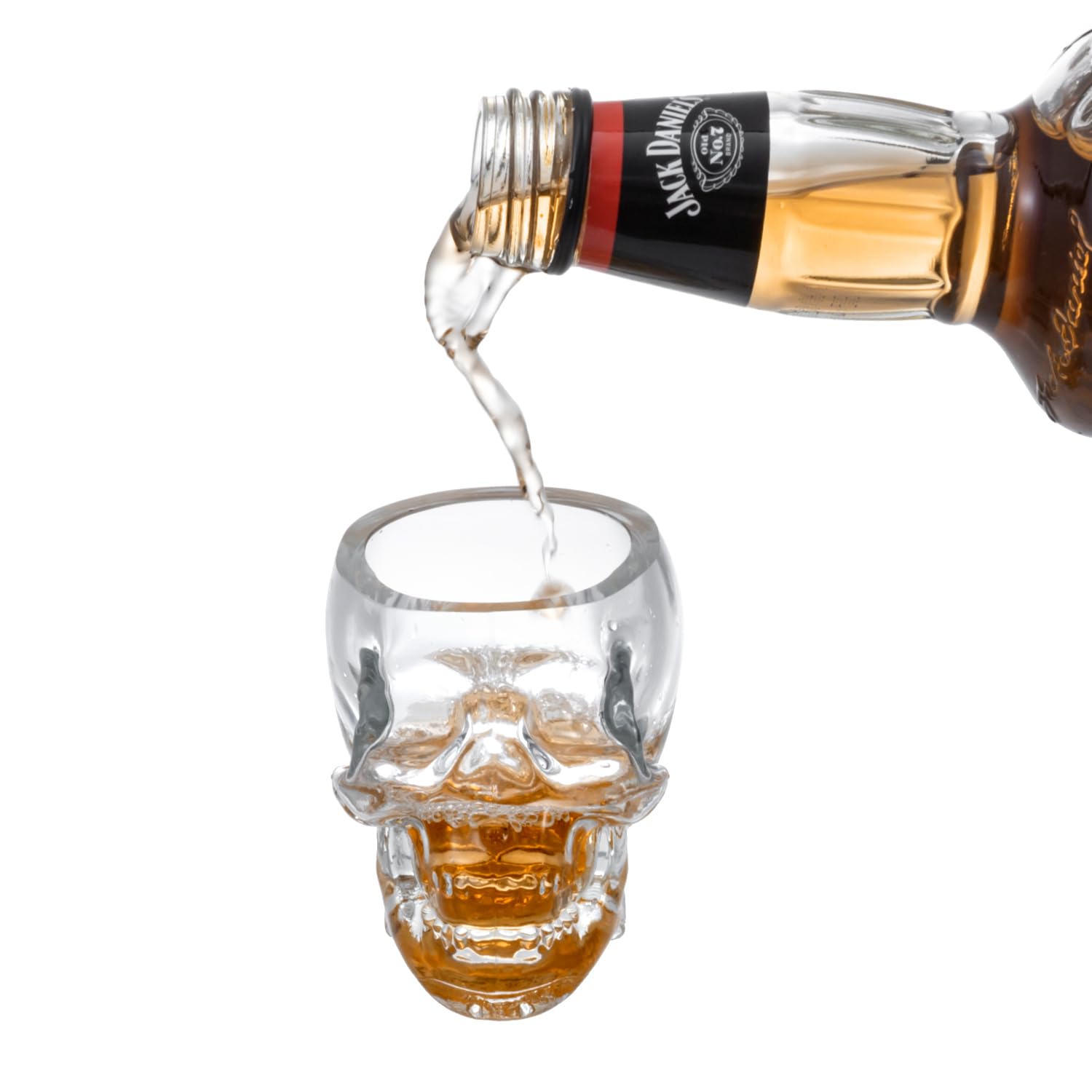 MyGift clear glass shot glasses with thick, durable construction.