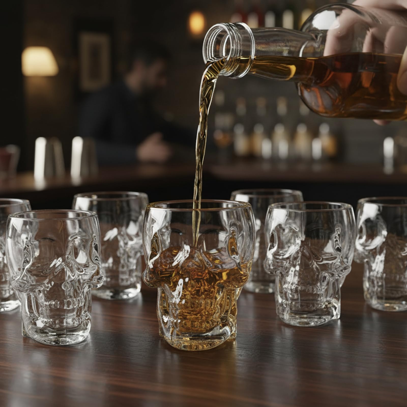 MyGift gift-ready skull shot glasses for horror fans and hosts.