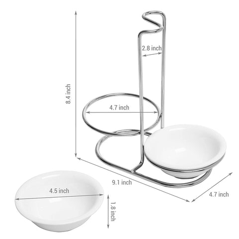 MyGift silver-tone rack adds a modern touch to your kitchen.