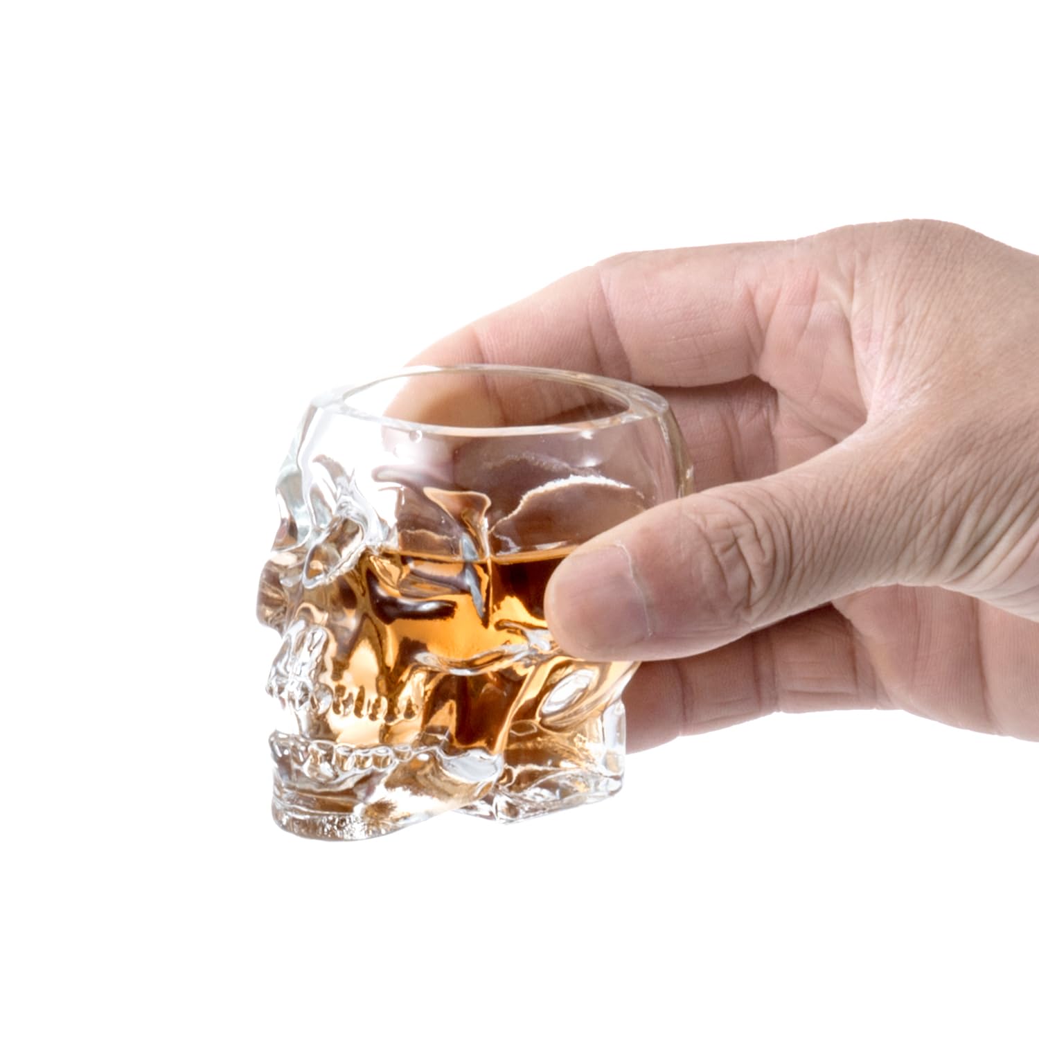 MyGift skull glasses feature hollow-eye sockets in a striking 3D design.