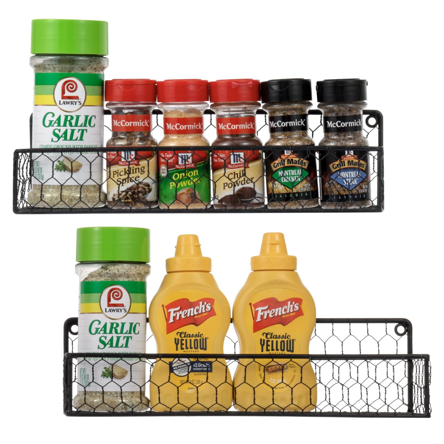 MyGift spice rack wall mount dimensions confirms compact footprint for tight spaces.