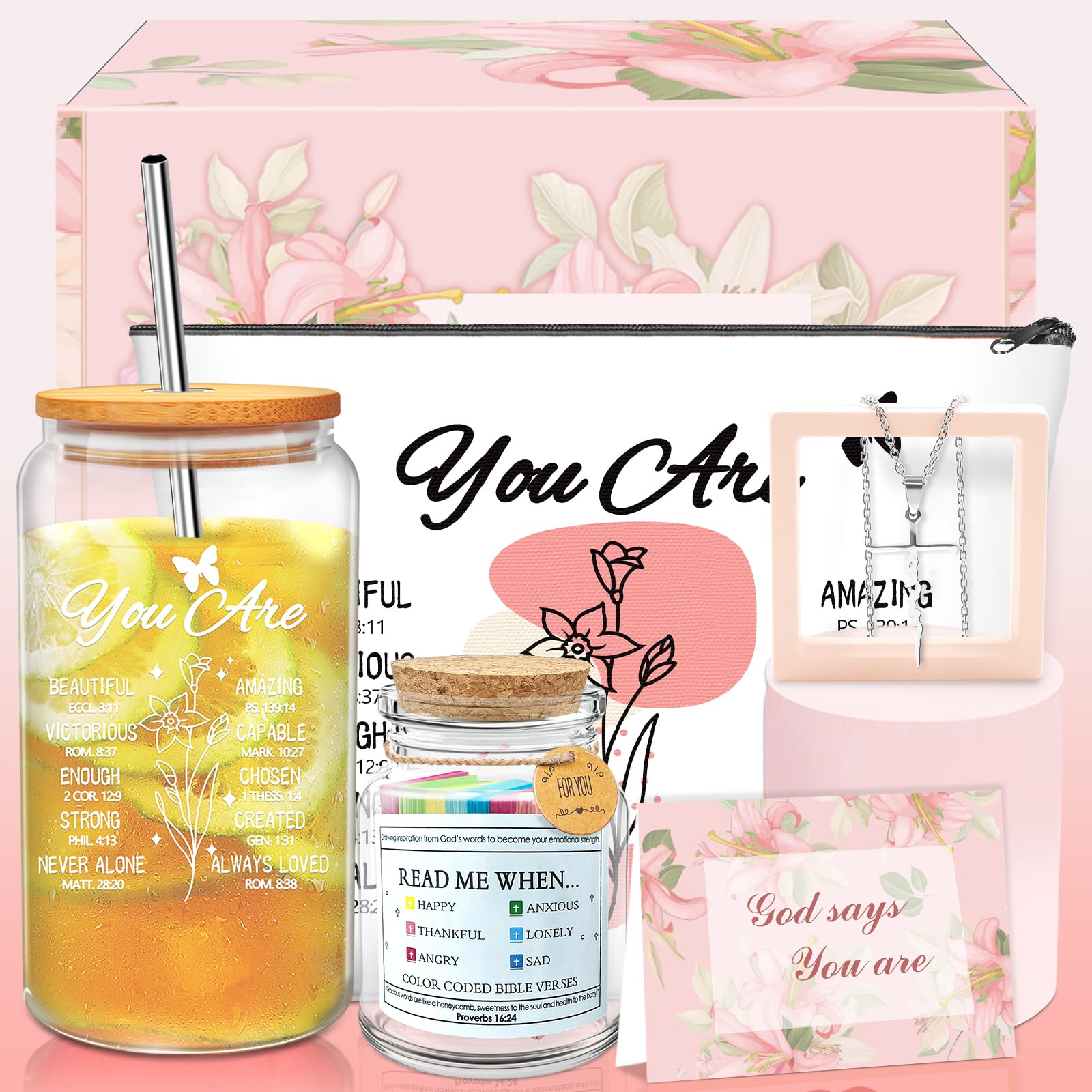 MYKILOS gift basket for women featuring faith-inspired items for meaningful occasions.