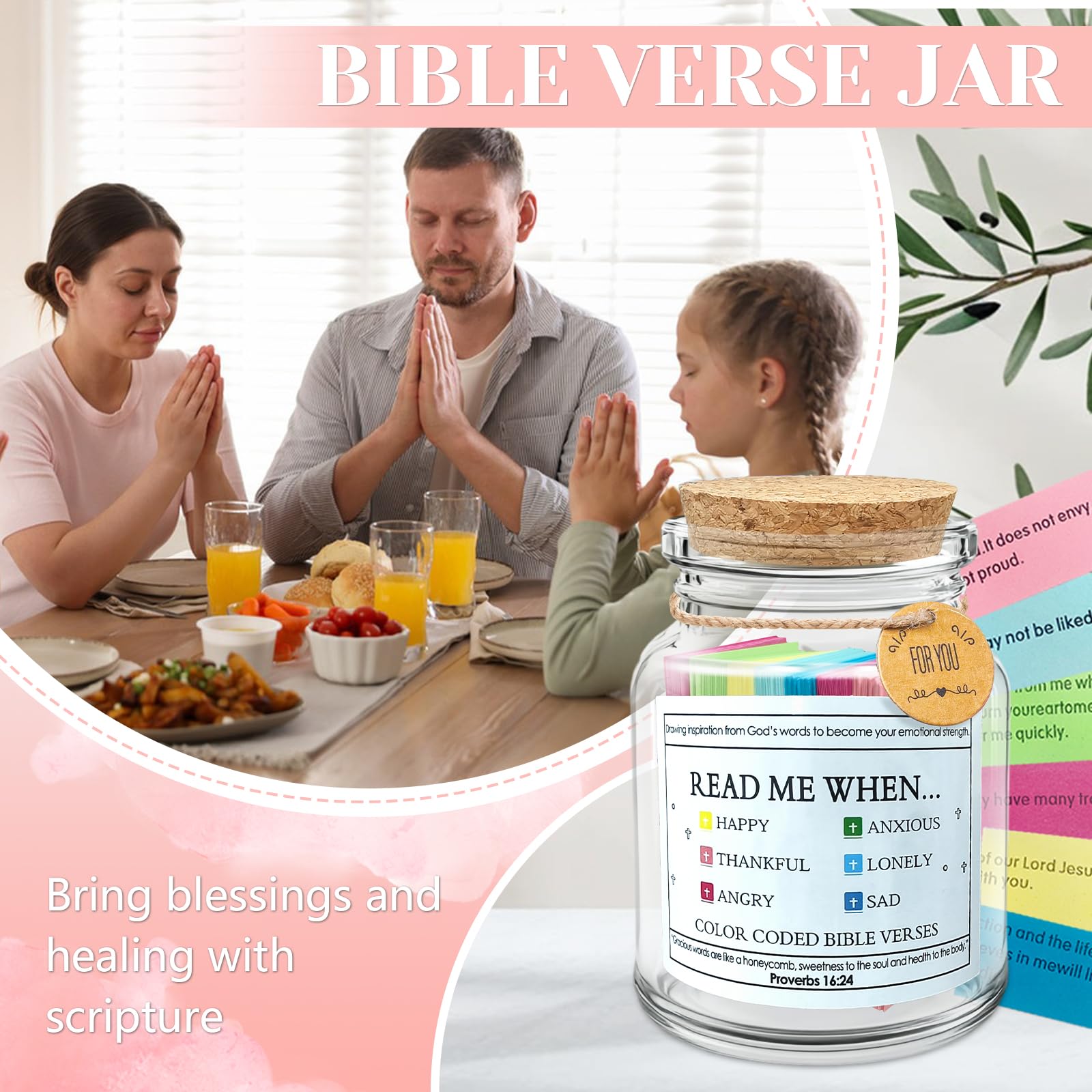 MYKILOS verse jar with Bible verses for daily inspiration and reflection.