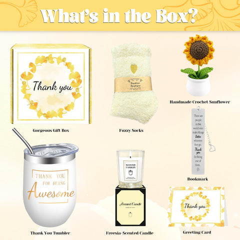MYKILOS bright yellow gift box conveying gratitude for any occasion