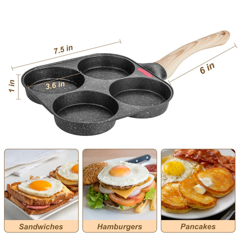 MyLifeUNIT Nonstick marble coating on egg pan for effortless release and cleaning