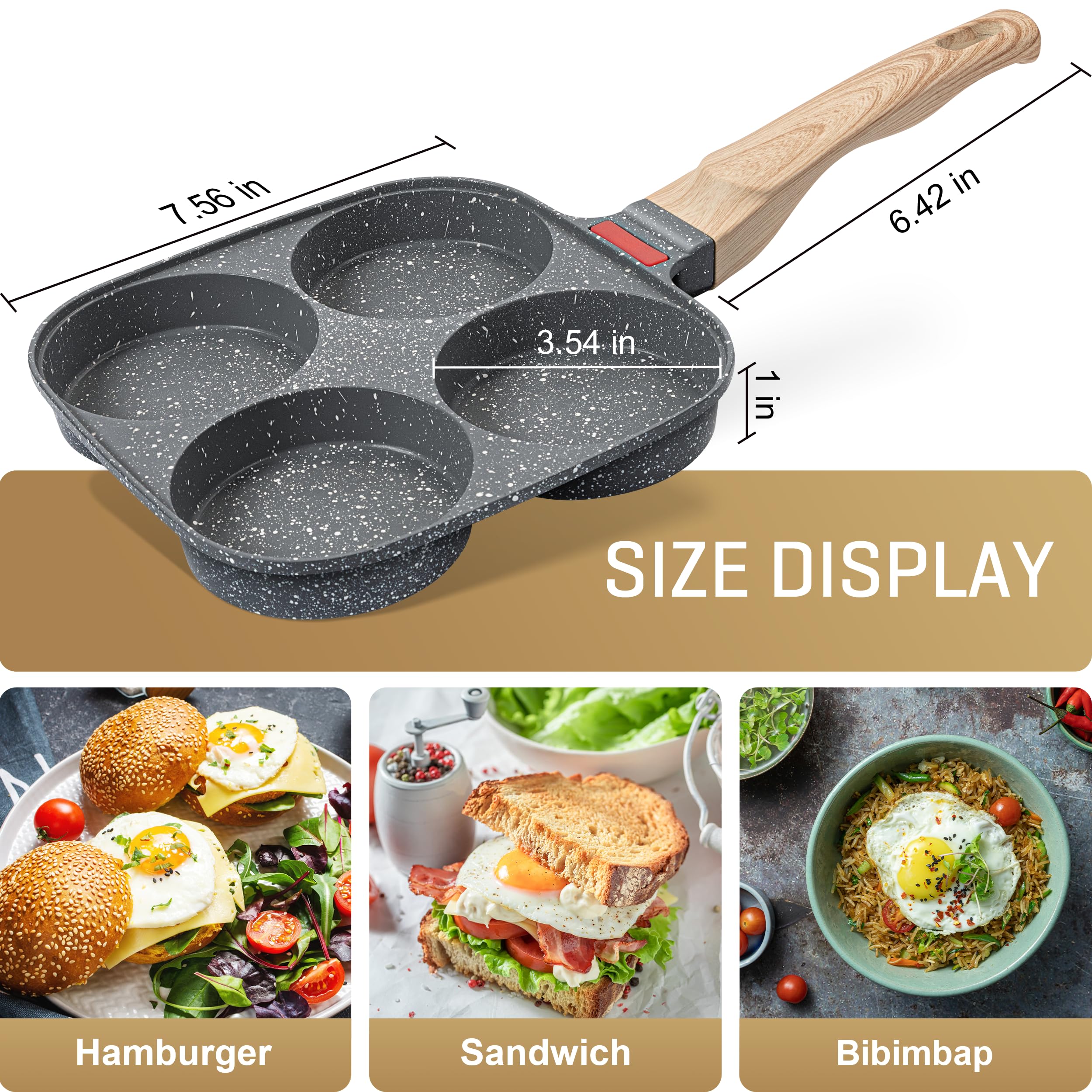 MyLifeUNIT egg pan set includes lid, brush, and spatula for complete breakfast prep.
