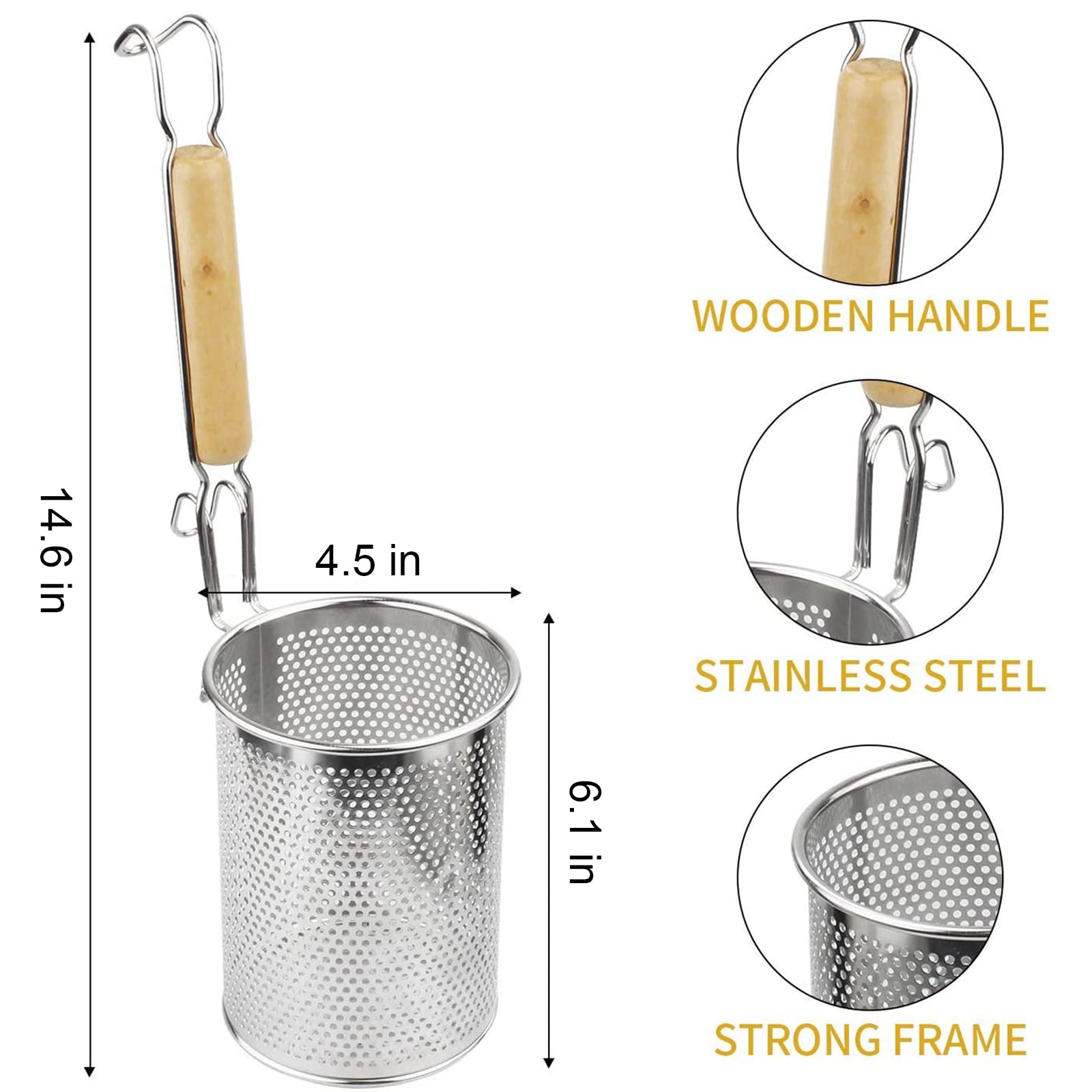 MyLifeUNIT stainless steel strainer is easy to clean after use.