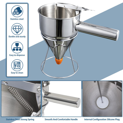MyLifeUNIT silicone mouth 0.31 inch for precise batter control.