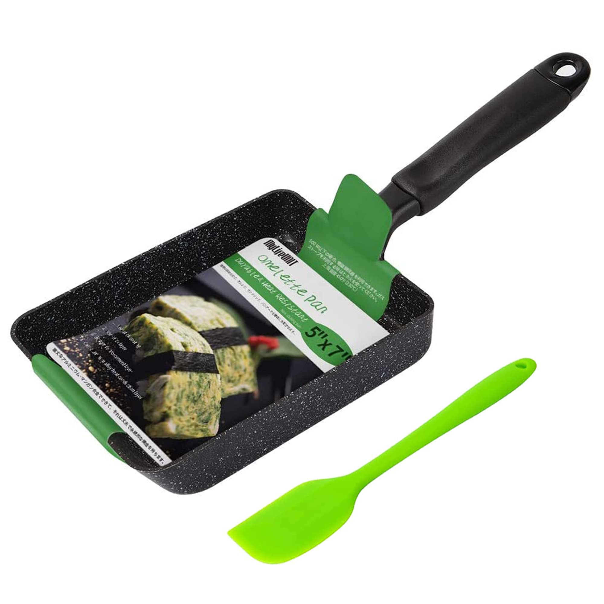 MyLifeUNIT Tamagoyaki Pan side-handle for easy maneuvering and controlled omelette shaping.