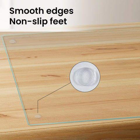 Mymonfif glass board used as cheese plate for versatile serving.