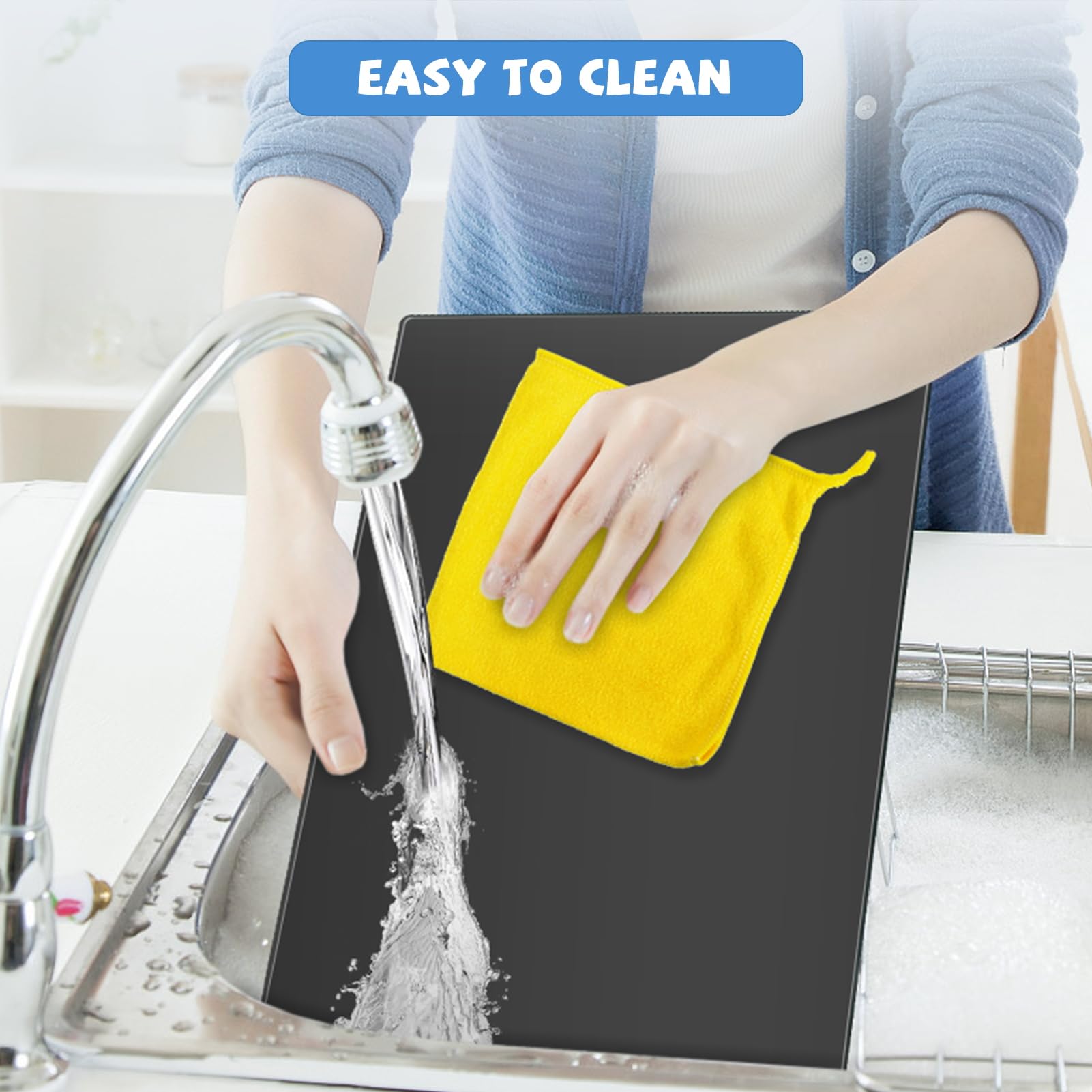 Mymonfif edge-polished surface provides a smooth, safe cutting experience.