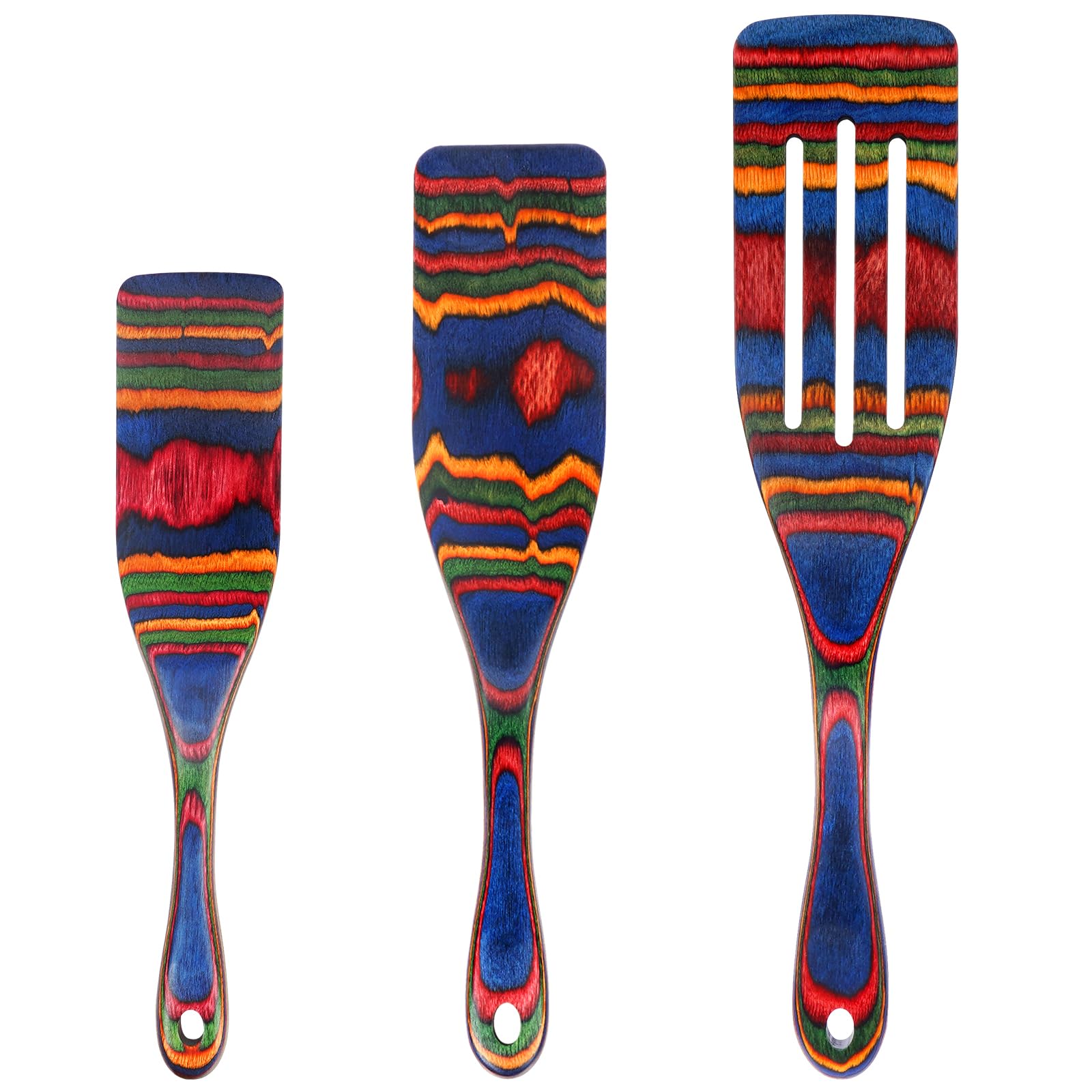 MYRAINBOW spurtle set pakkawood utensils for durable heat-resistant cooking