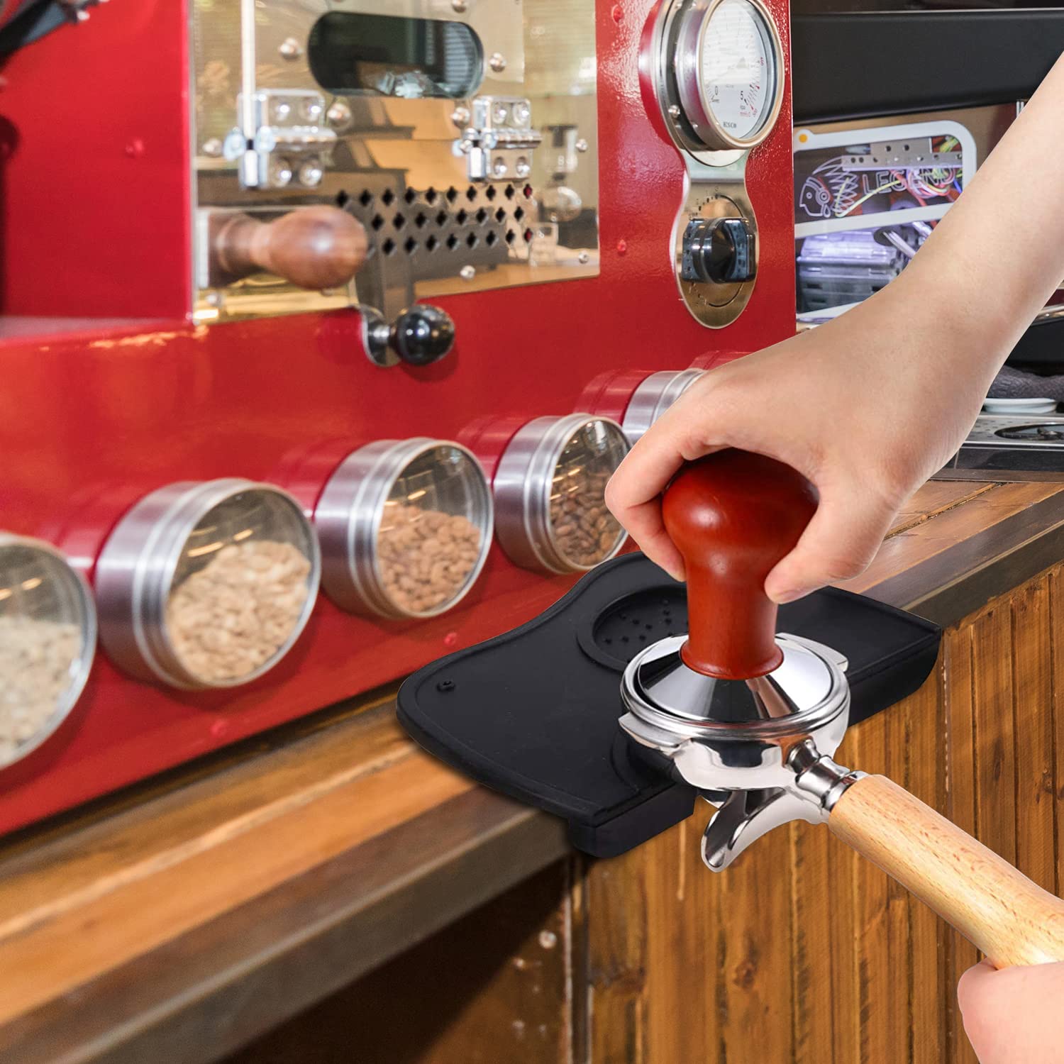 MYSENLAN removable knock lever for smoother tamping workflow
