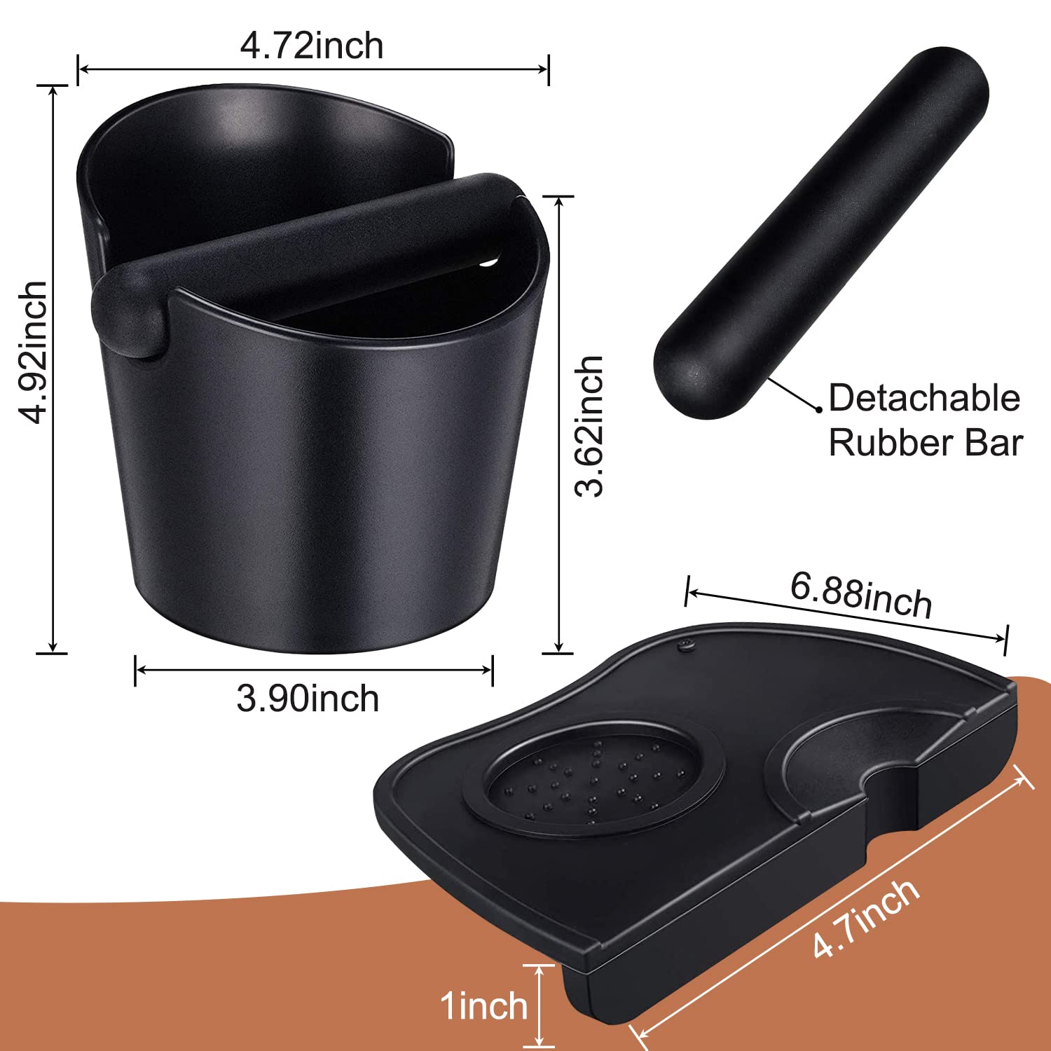 MYSENLAN rubber percussion stick aids safe, mess-free tapping