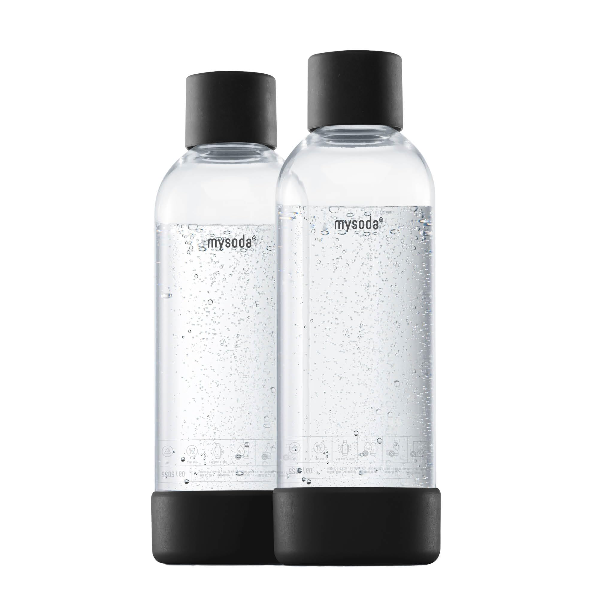Mysoda carbonating bottle 1L with quick-lock for fast, secure attachment to your machine.