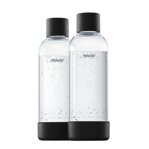 Mysoda carbonating bottle 1L with quick-lock for fast, secure attachment to your machine.