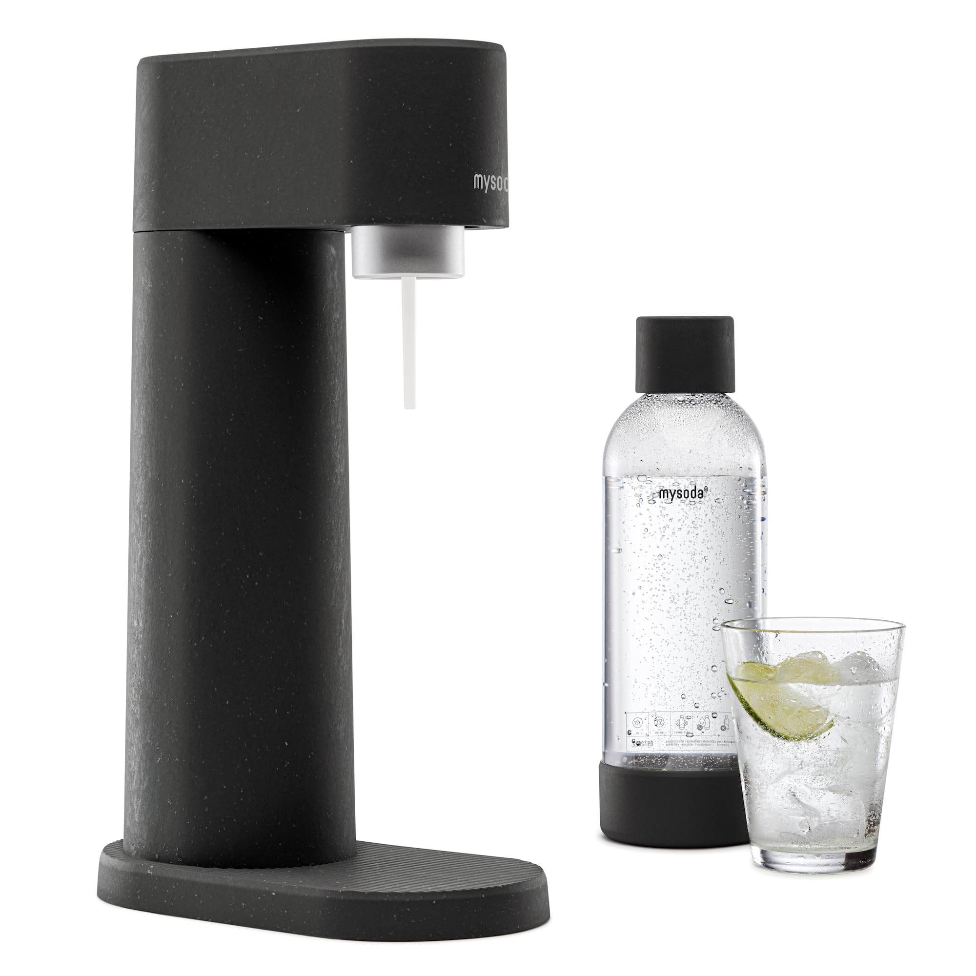 Award-winning Mysoda bottle with tone-to-tone finish for stylish kitchen use.