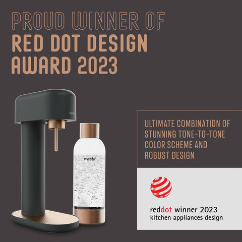 Mysoda Ruby 2 compact countertop design ready for everyday sparkling beverages.