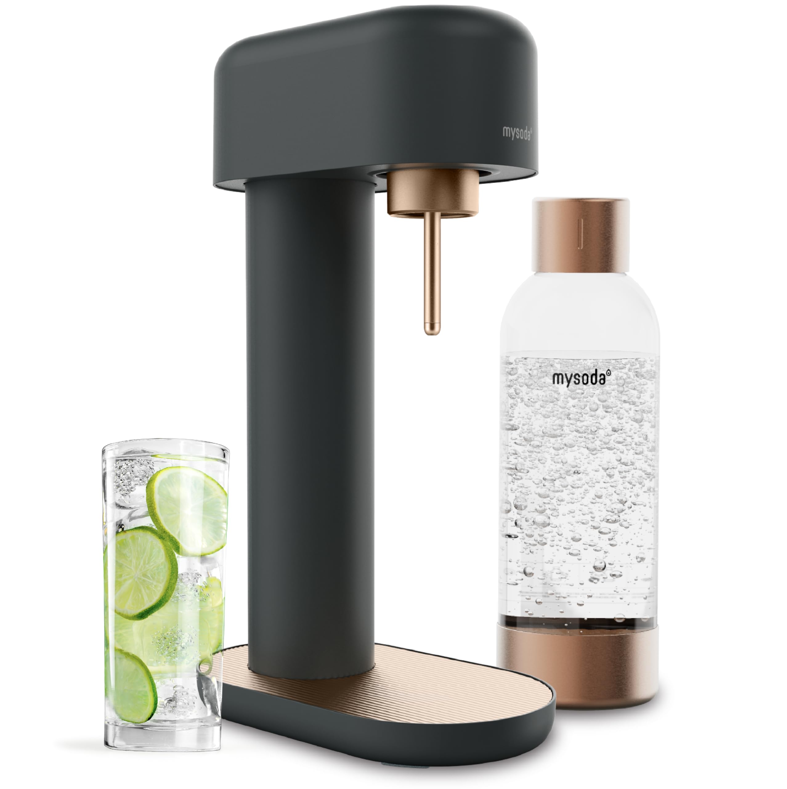 Mysoda Ruby 2 front view shows compact design for countertop use and quick sparkling water.
