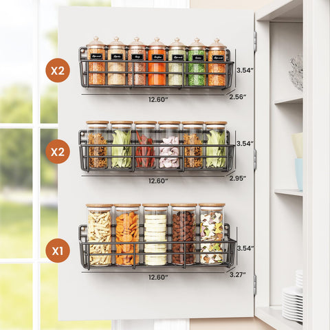 Mystozer large-capacity rack holding up to 35 spice bottles for organization