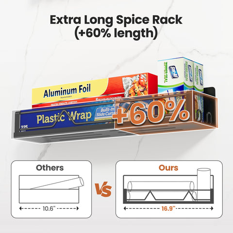 Strong magnet design supports jars without mounting for Mystozer spice shelves.