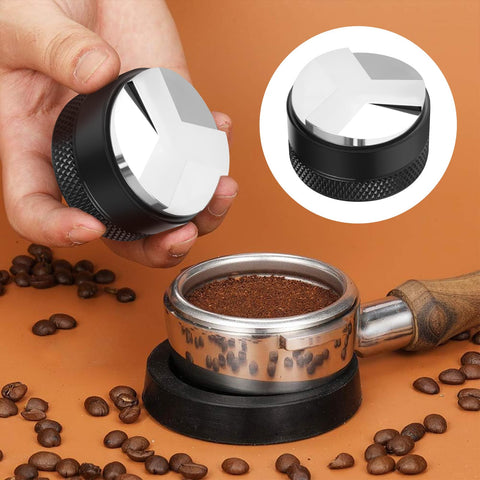 Mytdkxin coffee distributor-stirrer evenly spreads grounds for a uniform bed.