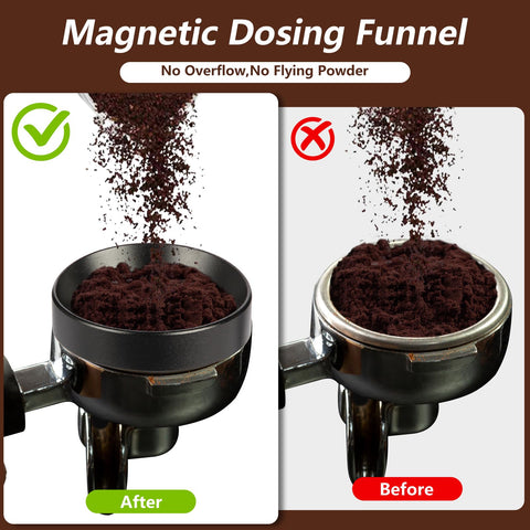 Mytdkxin double-headed brush cleans portafilters and baskets quickly.