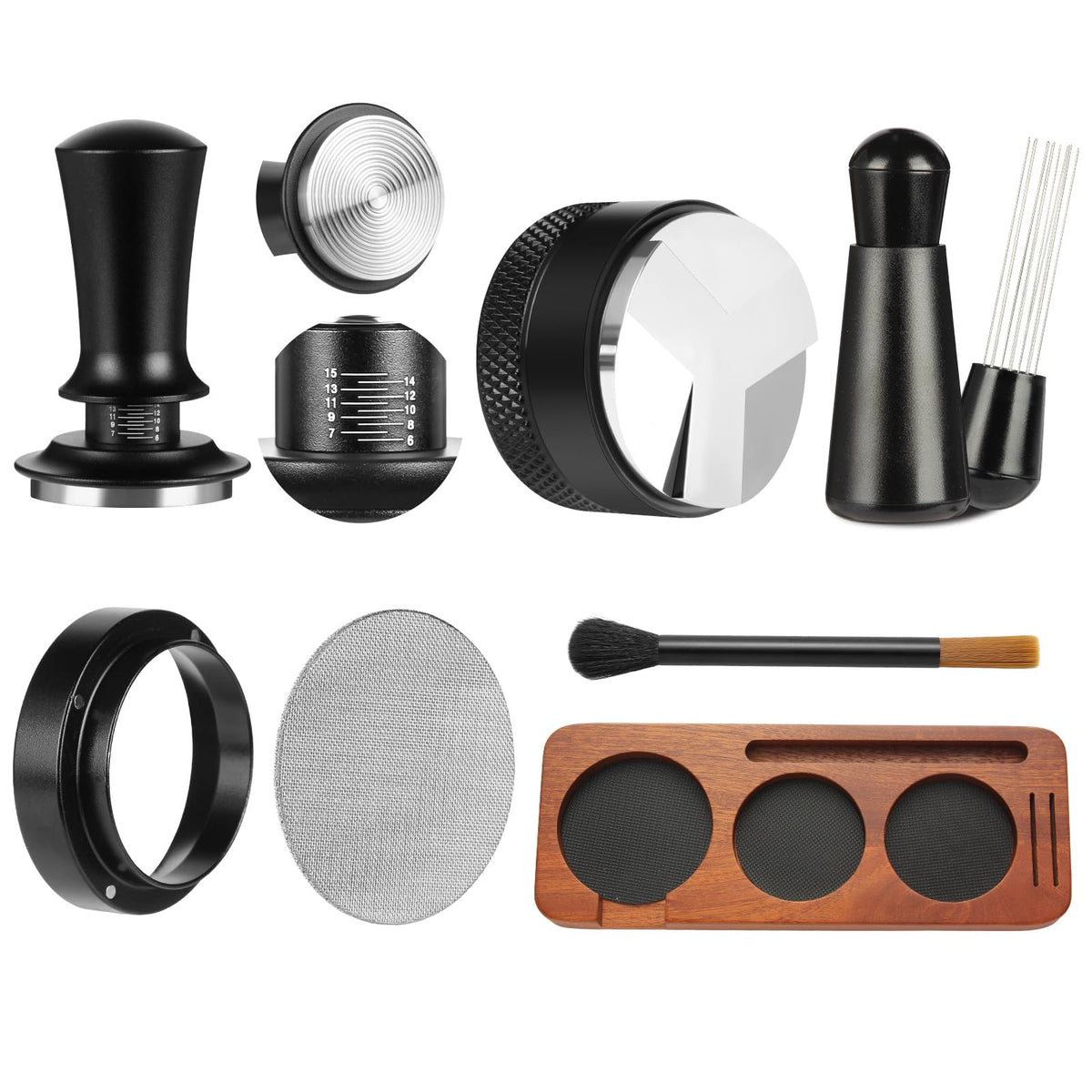Mytdkxin espresso tamper 58mm base for even extraction and consistent tamping.