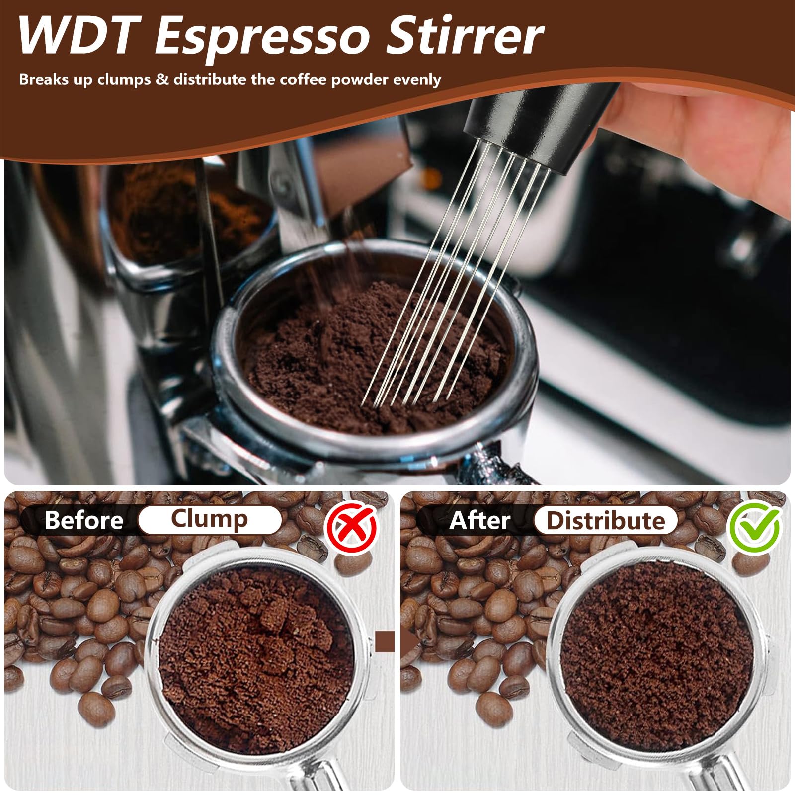 Mytdkxin puck screen protecting the espresso machine head from residue buildup.