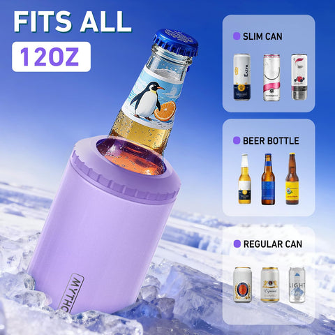MYTHQUATE 3-in-1 cooler side view shows sweat-proof finish for outdoor refreshment