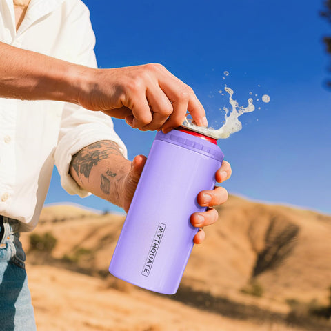 MYTHQUATE 3-in-1 cooler's double-walled vacuum design preserves cold beverages longer