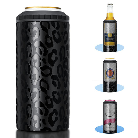 MYTHQUATE 3 in 1 slim can cooler hugs a 12oz can for extended chill.