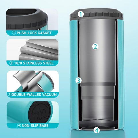 MYTHQUATE suitable for outdoor use maintains cold drinks on the move