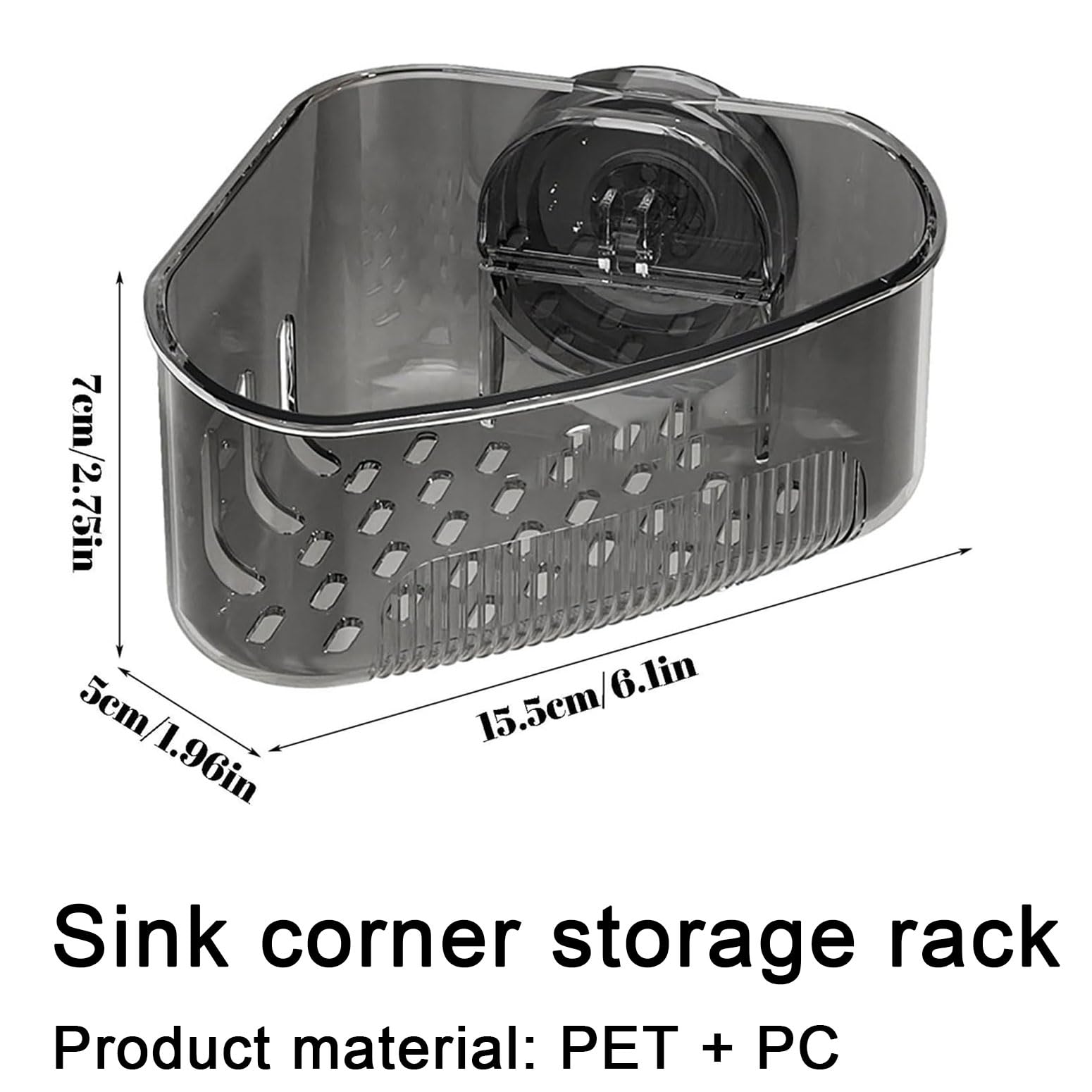 Ideal for sponges, brushes, towels, and soaps in small kitchens.