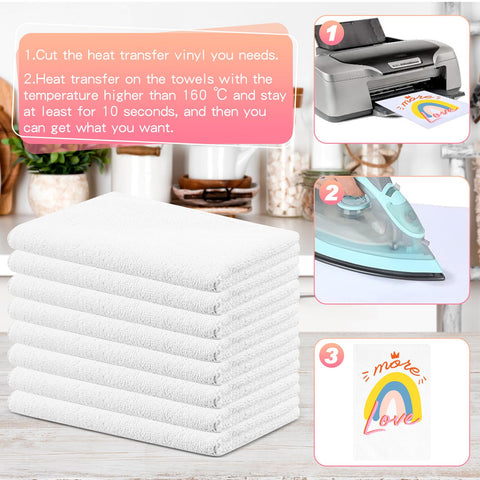 mzfoo customizable sublimation towel blanks ready for personalized patterns