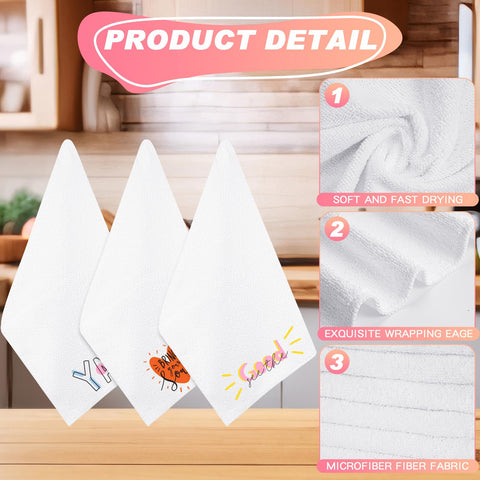 Blank mzfoo sublimation towel ready for heat transfer and vibrant designs