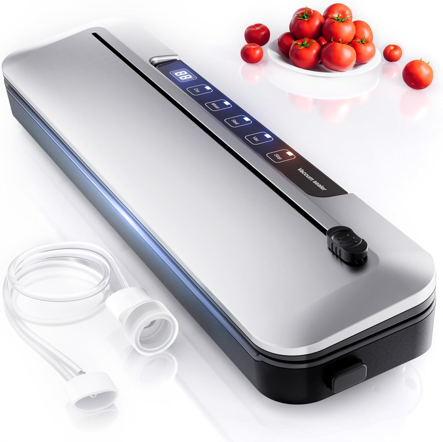 MZROT vacuum sealer 75KPa compact design preserves freshness for easy meal prep