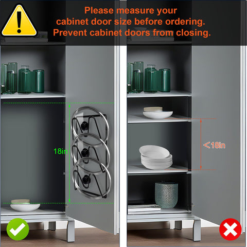 MZTOOL rustproof lid rack for wall mount provides space saving and quick access near the stove.