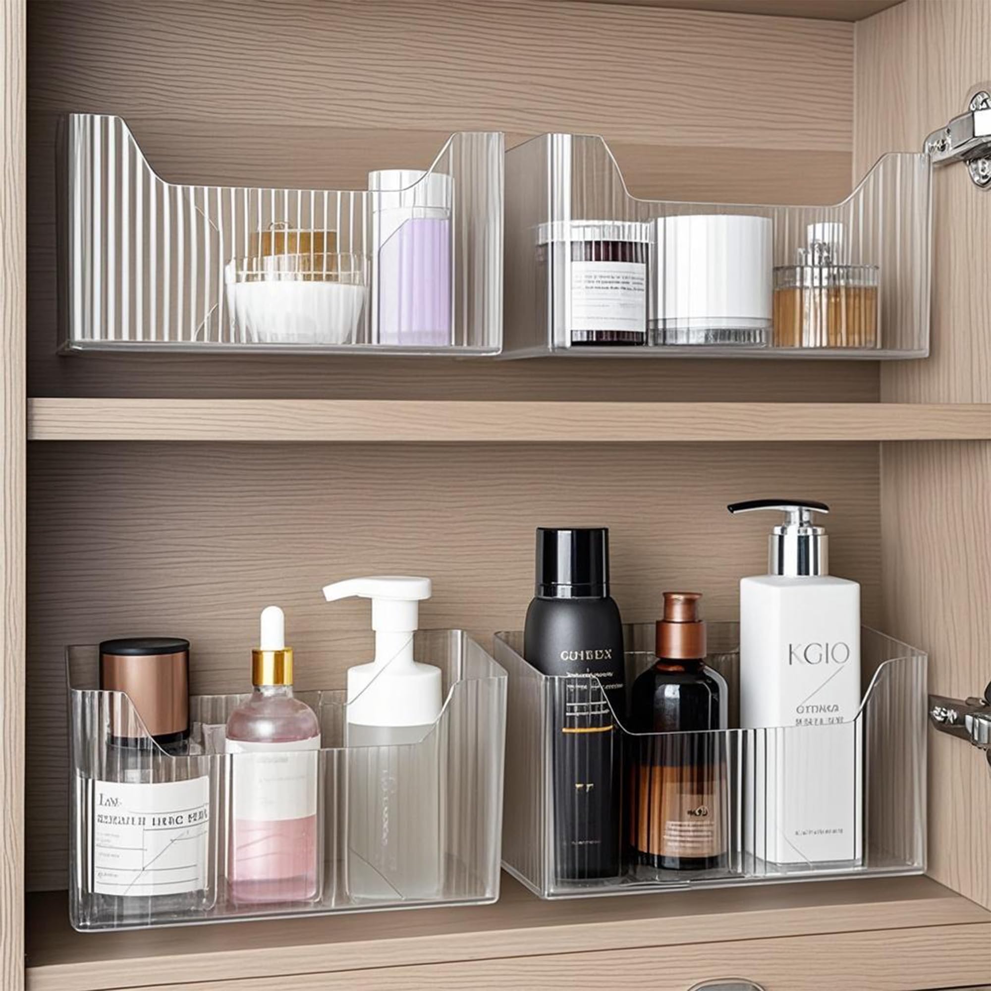 MZYIWUU BPA-free transparent design adds durable, easy-clean storage