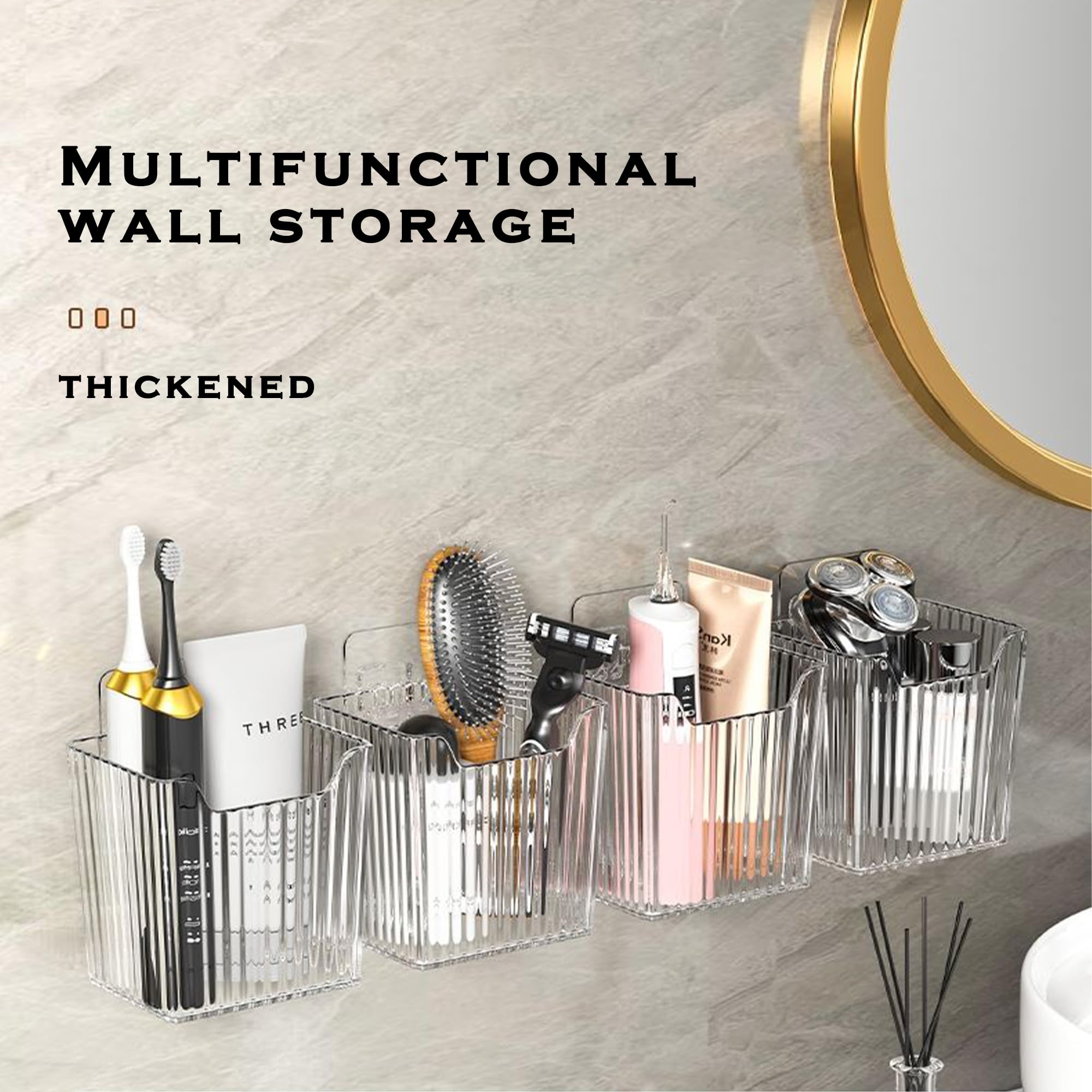 MZYIWUU clear makeup containers show contents at a glance and resist spills.
