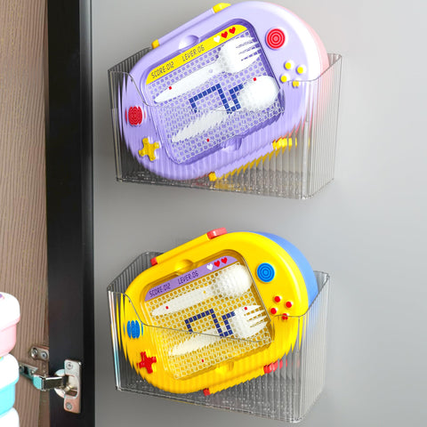MZYIWUU clear PET storage caddy shows contents at a glance
