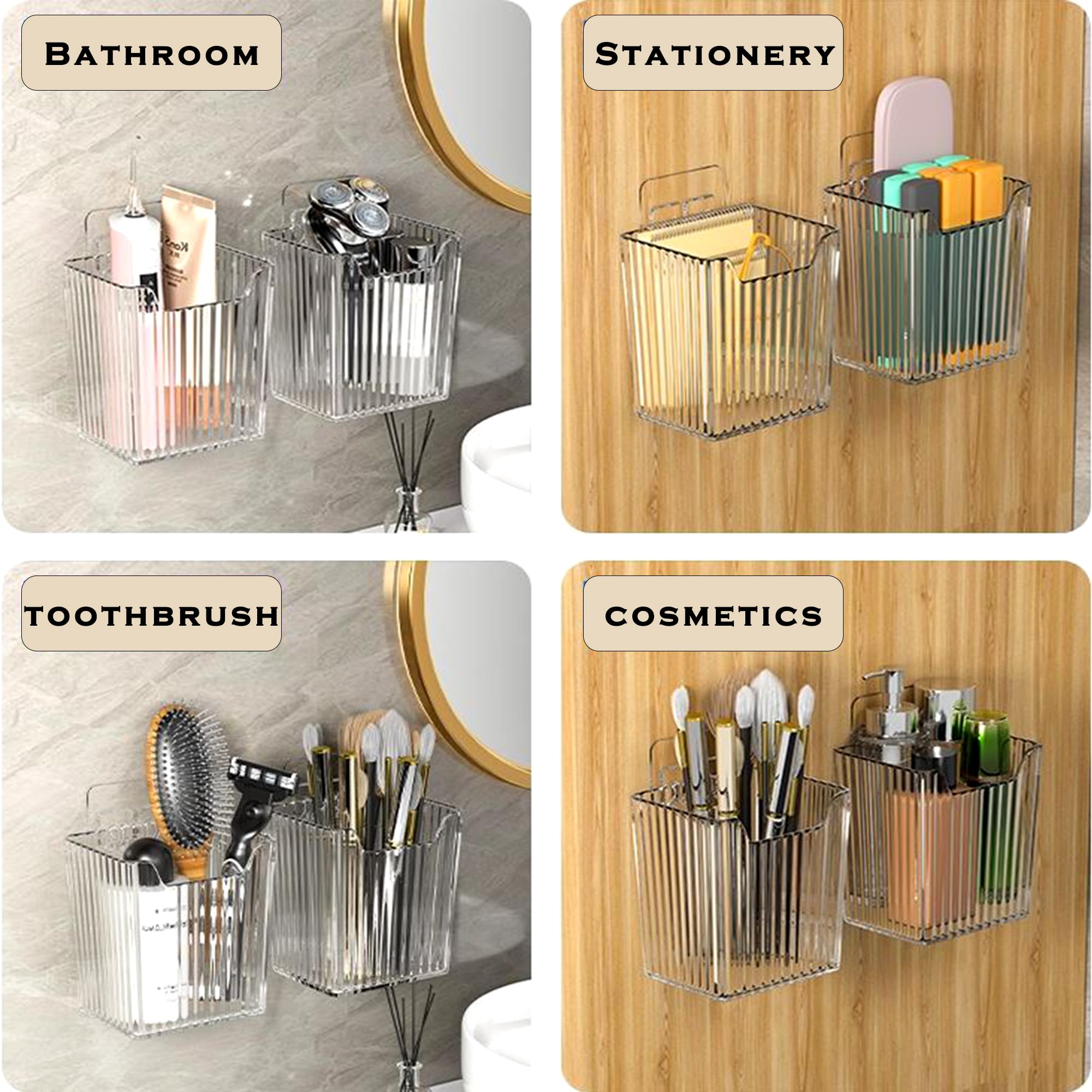 MZYIWUU translucent acrylic visibility helps locate items quickly in any room.