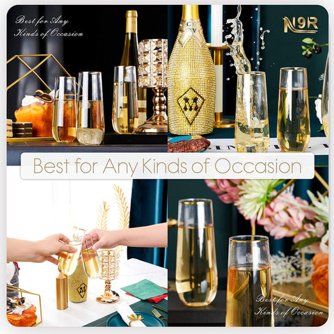 N9R elegant event drinkware enhances toasts and celebrations.