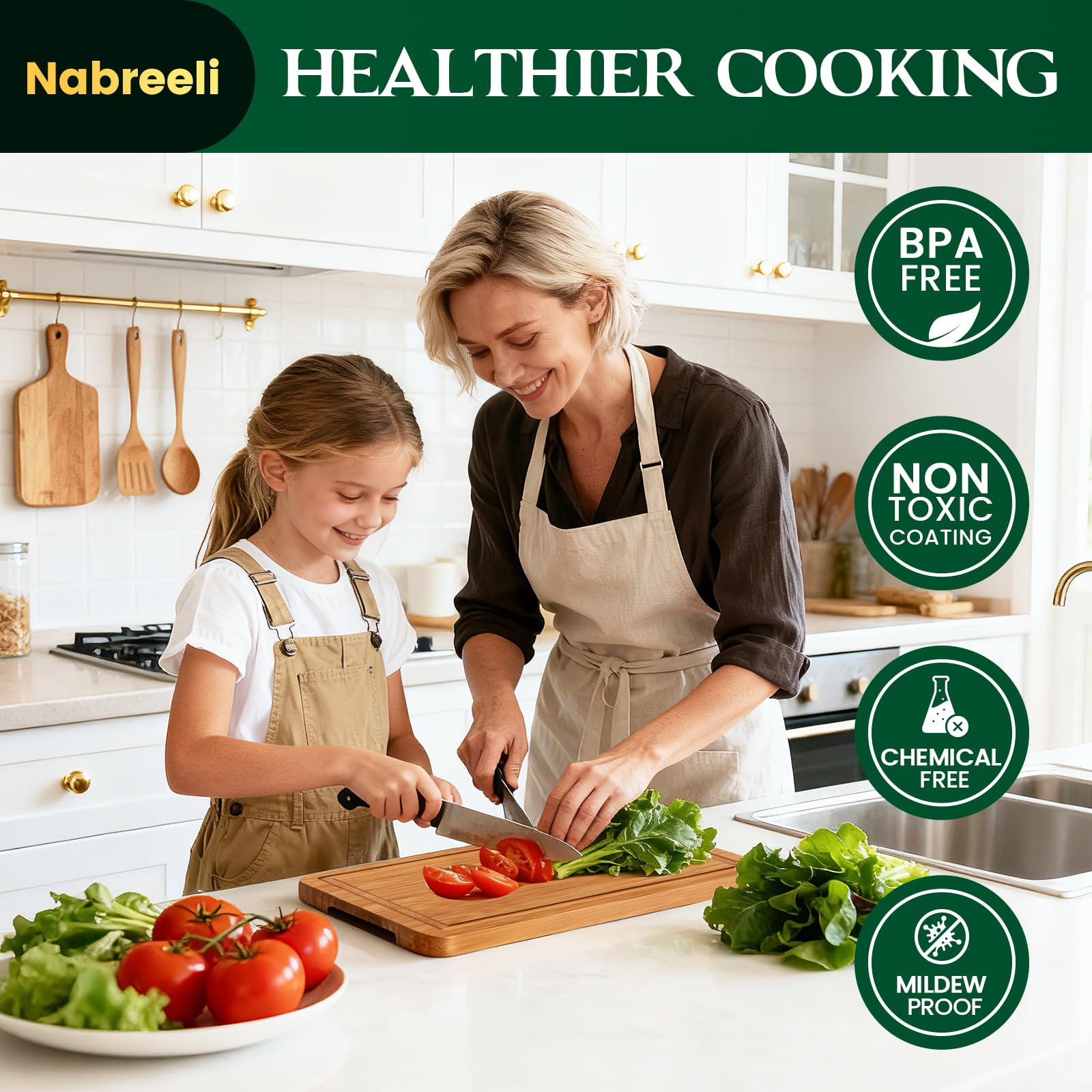 Nabreeli charcuterie serving board ideal for cheese and appetizers