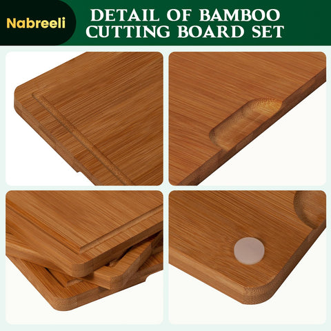 Nabreeli non-slip feet keep boards secure on countertops