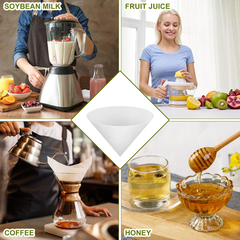 NACHLYNN honey and tea filter cones reduce impurities for beverages.