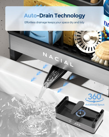 Nacial two towel racks enable quick drying of towels after washing dishes